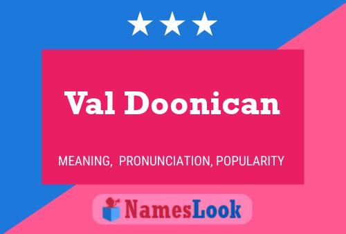 Affiche de nom Val Doonican