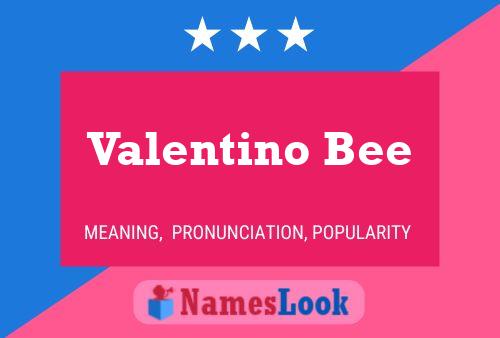 Affiche de nom Valentino Bee