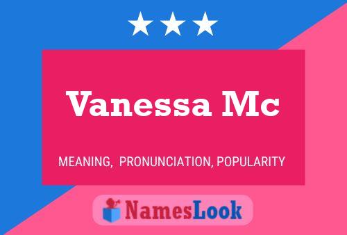 Affiche de nom Vanessa Mc