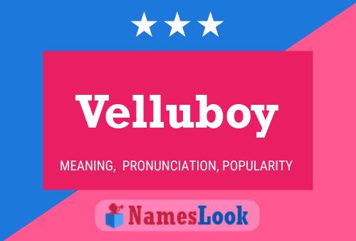 Affiche de nom Velluboy