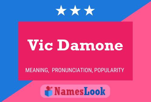 Affiche de nom Vic Damone