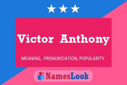 Affiche de nom Victor  Anthony