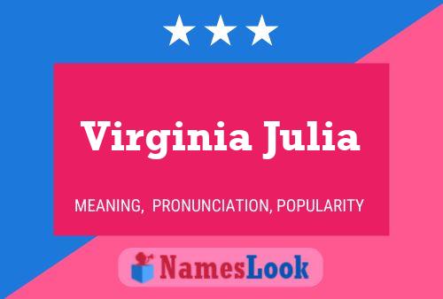 Affiche de nom Virginia Julia