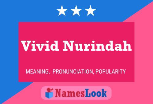 Affiche de nom Vivid Nurindah