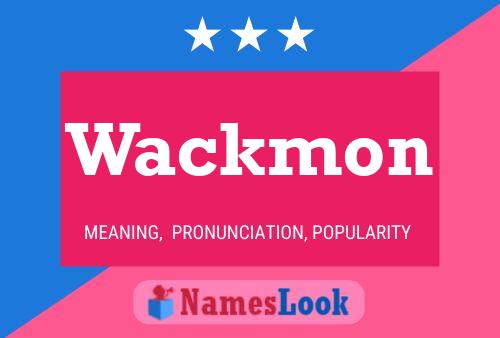 Affiche de nom Wackmon