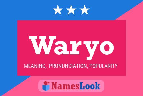 Affiche de nom Waryo