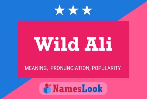 Affiche de nom Wild Ali