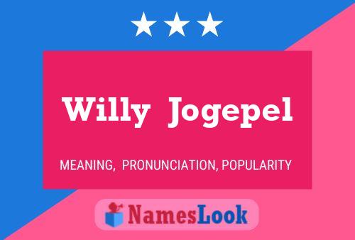 Affiche de nom Willy  Jogepel