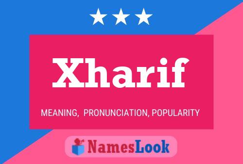 Affiche de nom Xharif