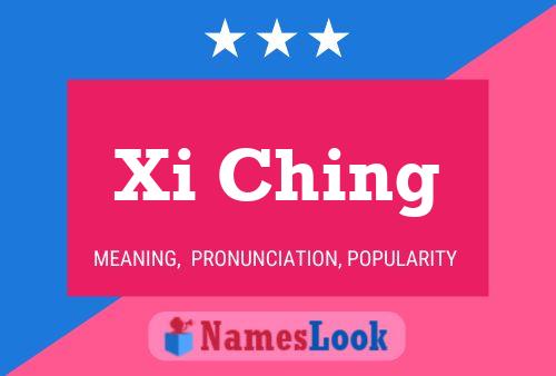 Affiche de nom Xi Ching