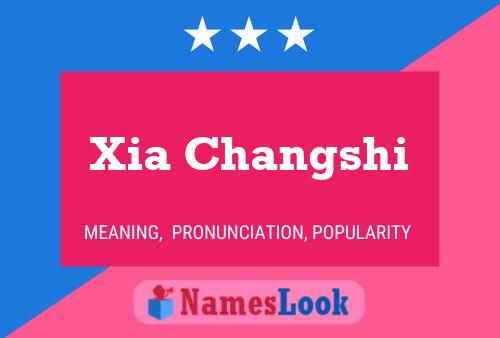 Affiche de nom Xia Changshi