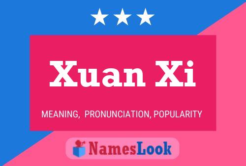 Affiche de nom Xuan Xi