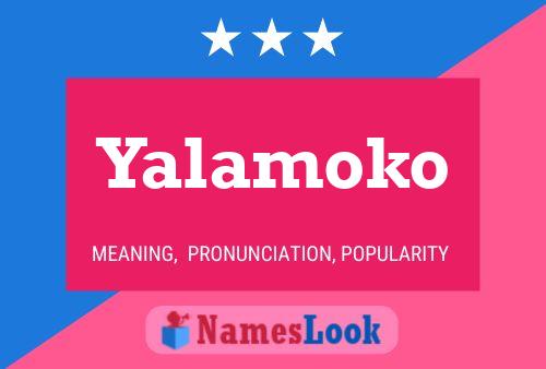 Affiche de nom Yalamoko