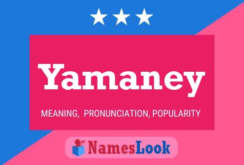 Affiche de nom Yamaney