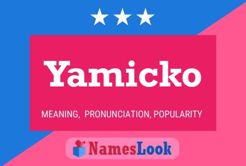 Affiche de nom Yamicko