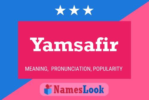 Affiche de nom Yamsafir