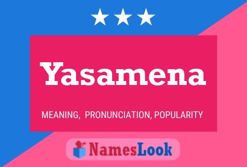 Affiche de nom Yasamena