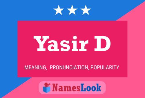 Affiche de nom Yasir D