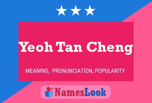 Affiche de nom Yeoh Tan Cheng