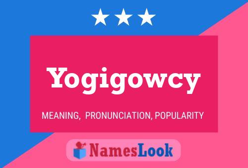 Affiche de nom Yogigowcy