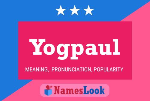 Affiche de nom Yogpaul