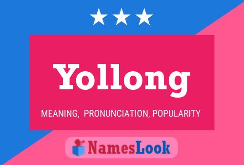 Affiche de nom Yollong