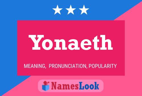 Affiche de nom Yonaeth