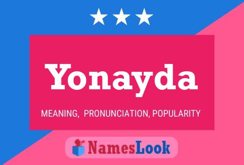 Affiche de nom Yonayda