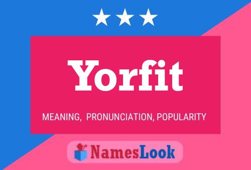 Affiche de nom Yorfit