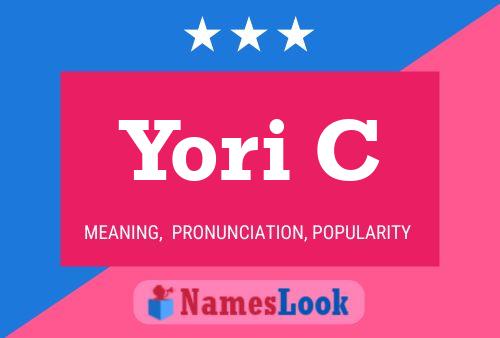 Affiche de nom Yori C