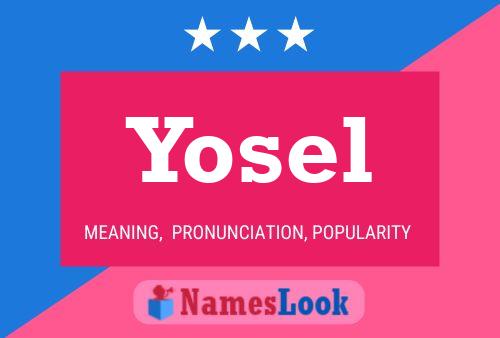 Affiche de nom Yosel