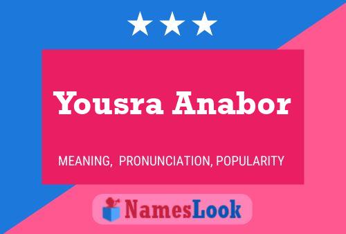 Affiche de nom Yousra Anabor