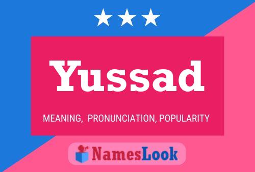 Affiche de nom Yussad