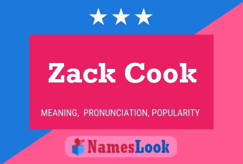 Affiche de nom Zack Cook