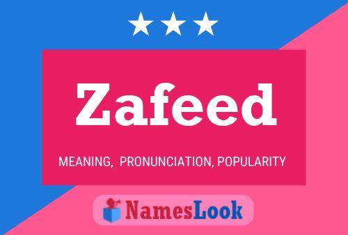 Affiche de nom Zafeed