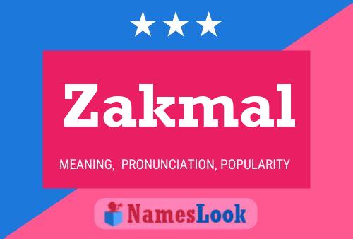 Affiche de nom Zakmal