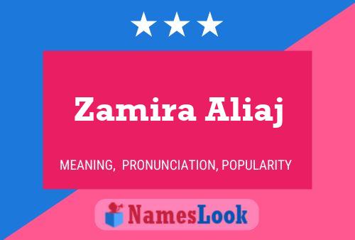 Affiche de nom Zamira Aliaj