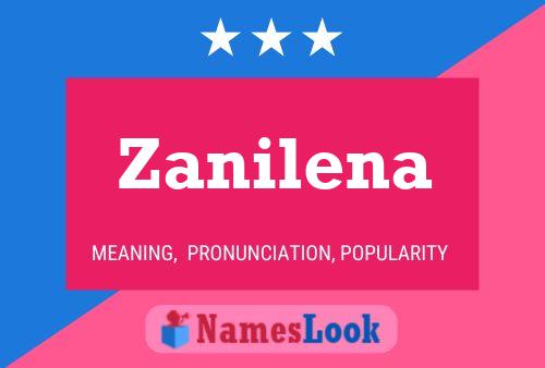 Affiche de nom Zanilena