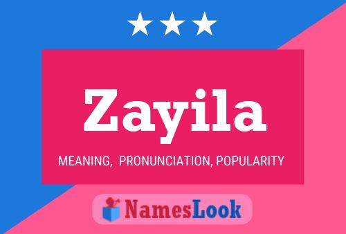 Affiche de nom Zayila