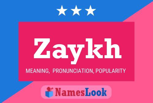 Affiche de nom Zaykh