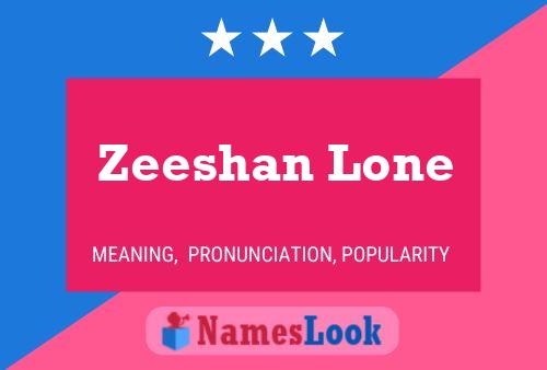 Affiche de nom Zeeshan Lone