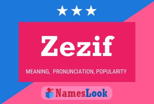 Affiche de nom Zezif