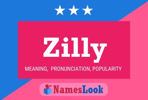 Affiche de nom Zilly