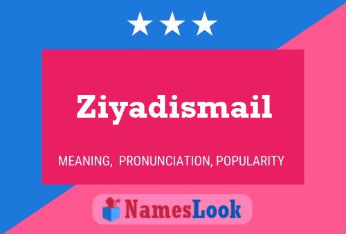 Affiche de nom Ziyadismail