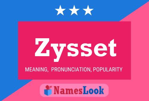 Affiche de nom Zysset